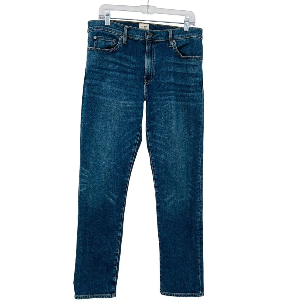 Flint and Tinder Men's Everyday Stretch Slim Fit Blue Jeans Size 33x30